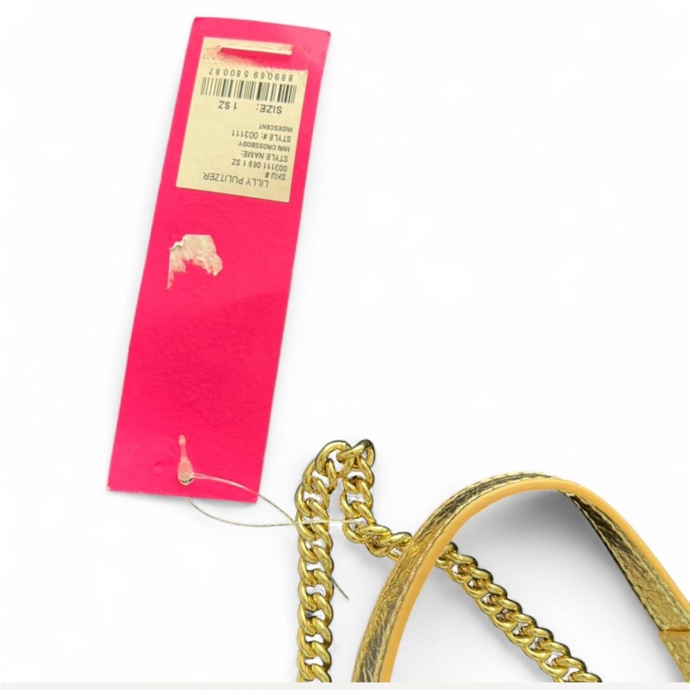 Lily Pulitzer Iridescent Gold Chain Crossbody Bag - Picture 2 of 3